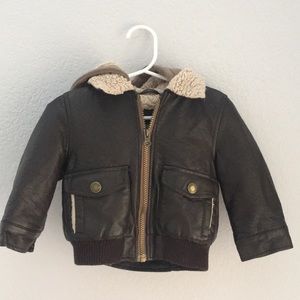 Bomber jacket with hood